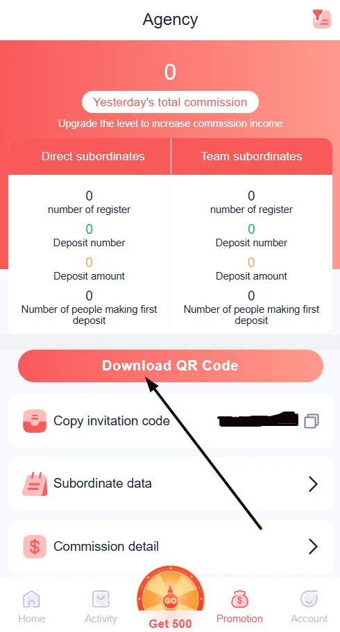 91 club Download QR Code